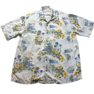 Tommy Bahama Floral Camp Shirt‎ Tropical Hawaiian Button Up Shirt